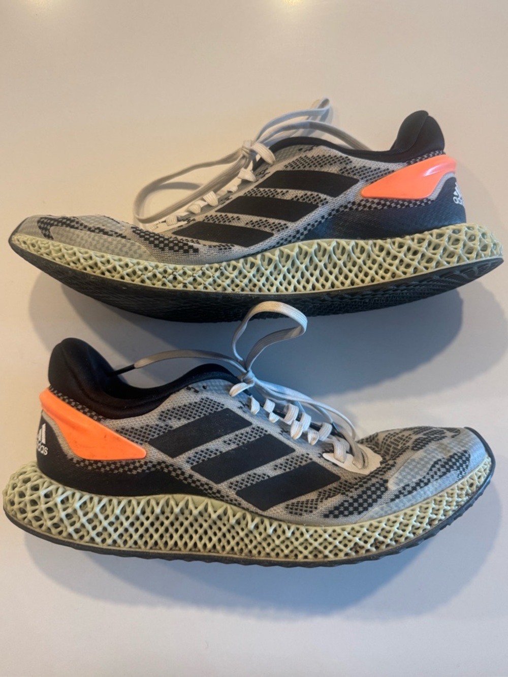 Adidas HWA 1Y3001 Mens Size 10, 4D Run 1.0 'Signal Coral'